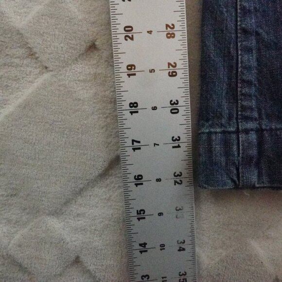 7 For All Mankind Dojo Jeans Womens 24 Western Rodeo Cowgirl Wide Flare Leg - Picture 8 of 11